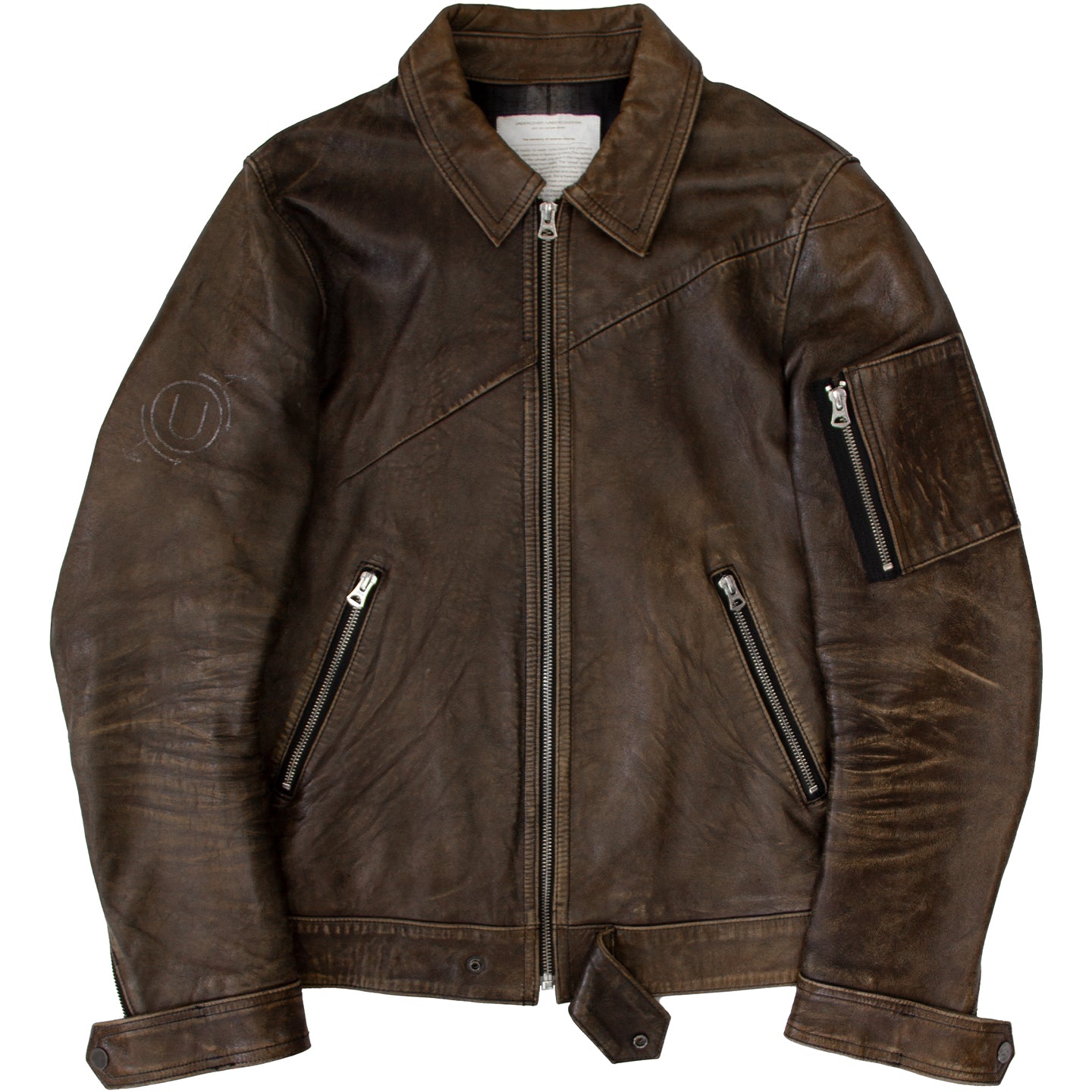 AW10 UNDERCOVER GIRA LEATHER JACKET