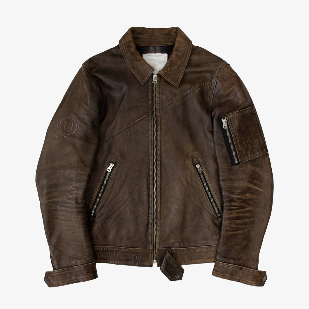 AW10 UNDERCOVER GIRA LEATHER JACKET