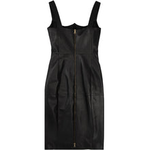 Load image into Gallery viewer, VERSACE LEATHER ZIP DRESS