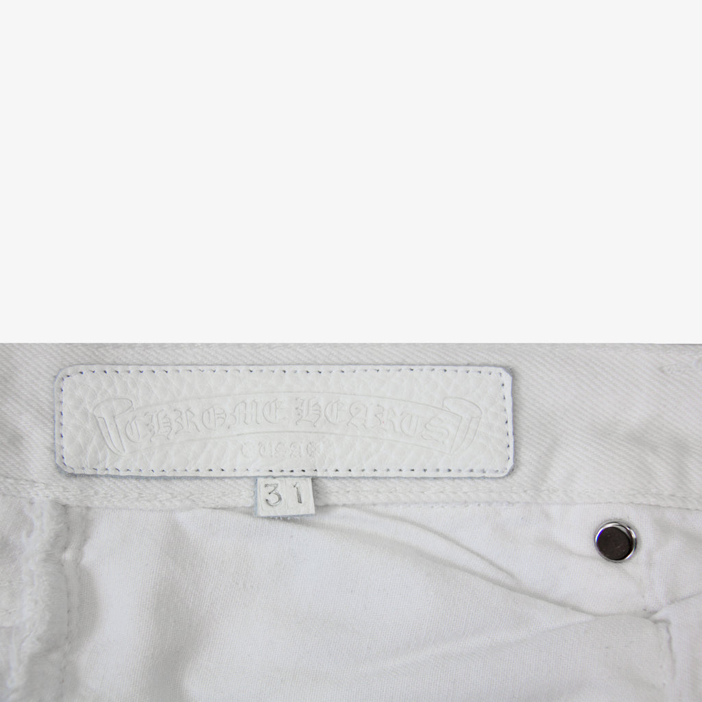 CHROME HEARTS BLUE TRICOLOR PATCH DENIM