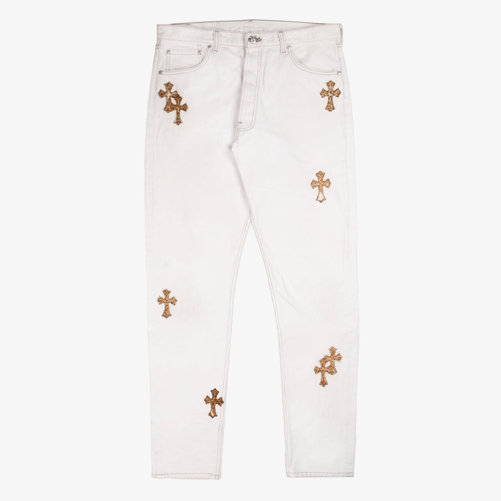 CLASSIC LEOPARD CROSS PATCH DENIM
