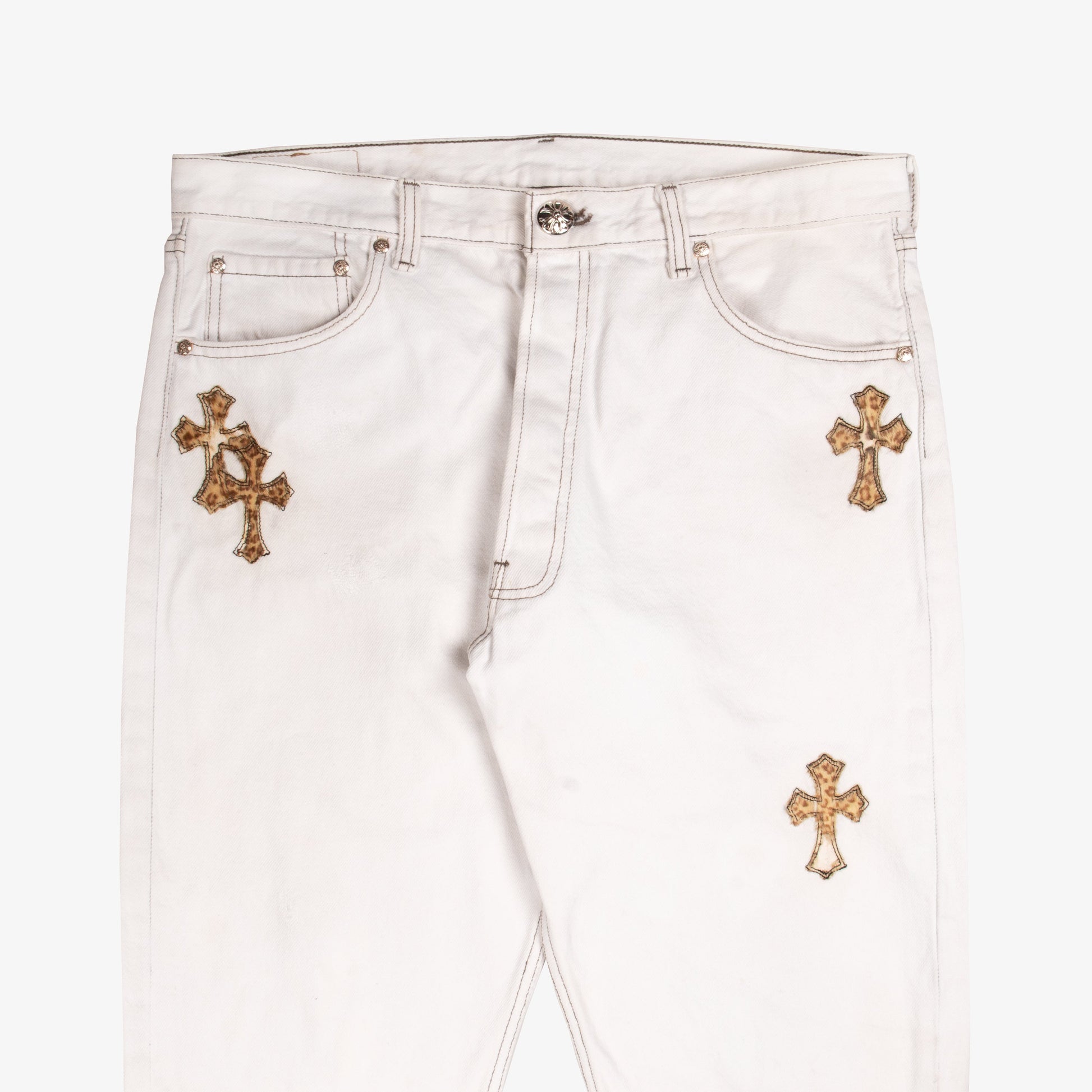 CLASSIC LEOPARD CROSS PATCH DENIM