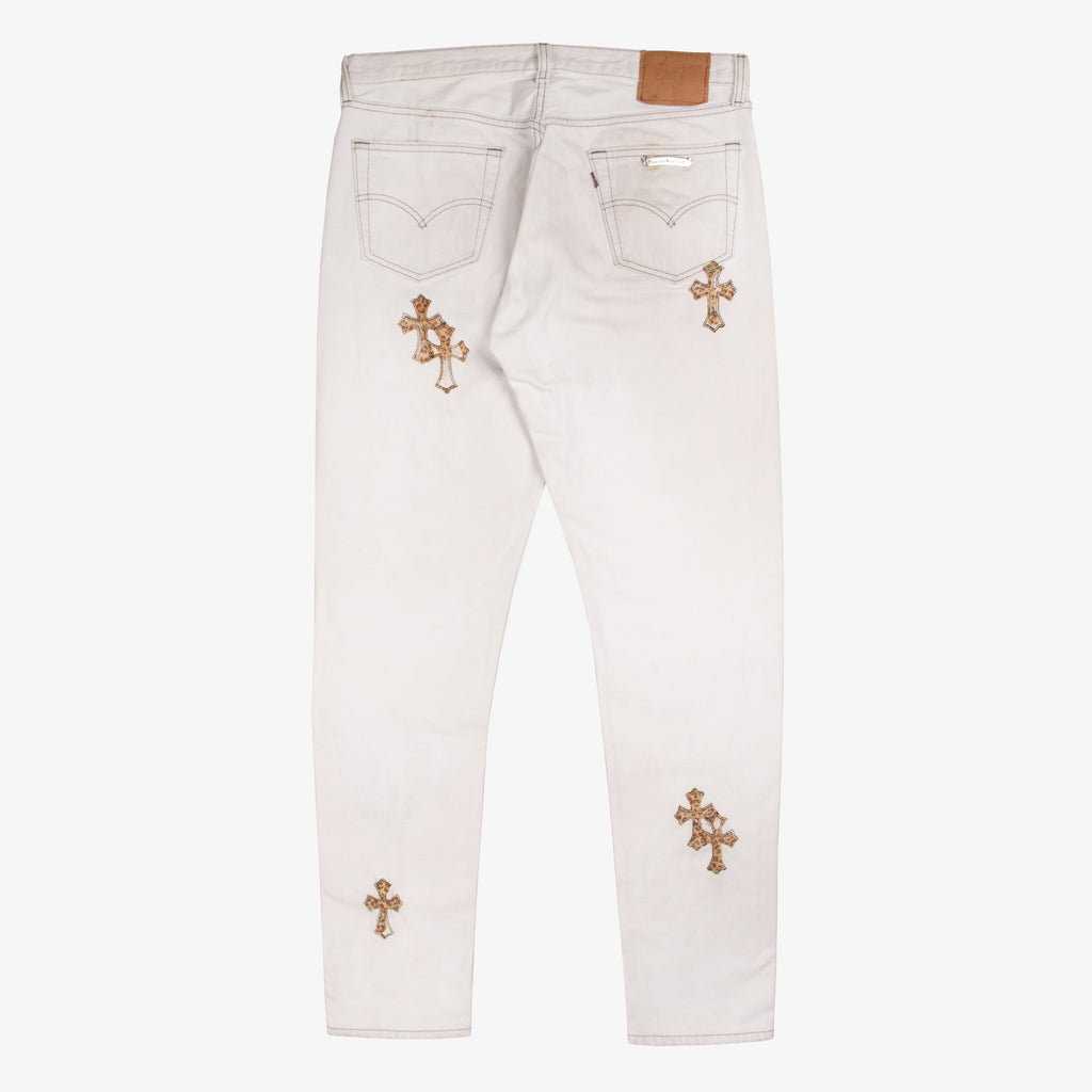 CLASSIC LEOPARD CROSS PATCH DENIM