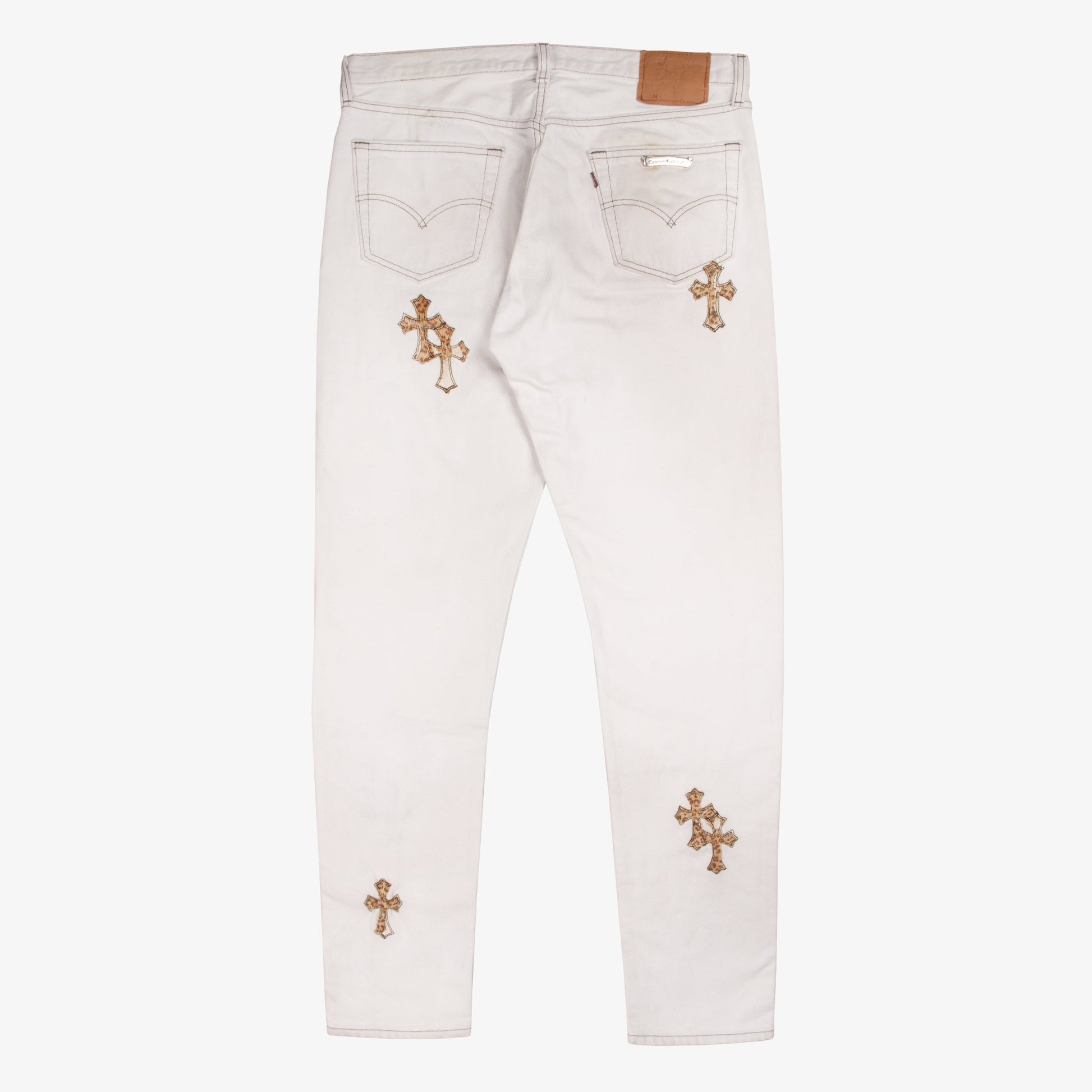 CLASSIC LEOPARD CROSS PATCH DENIM