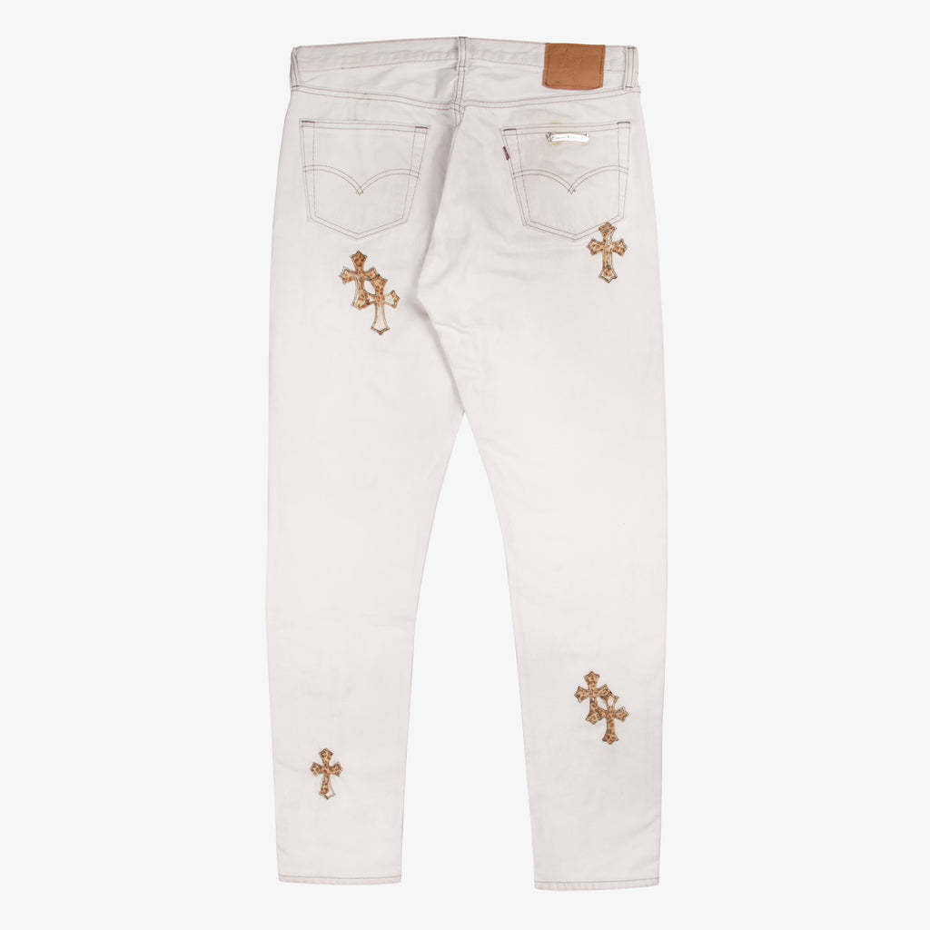 CLASSIC LEOPARD CROSS PATCH DENIM
