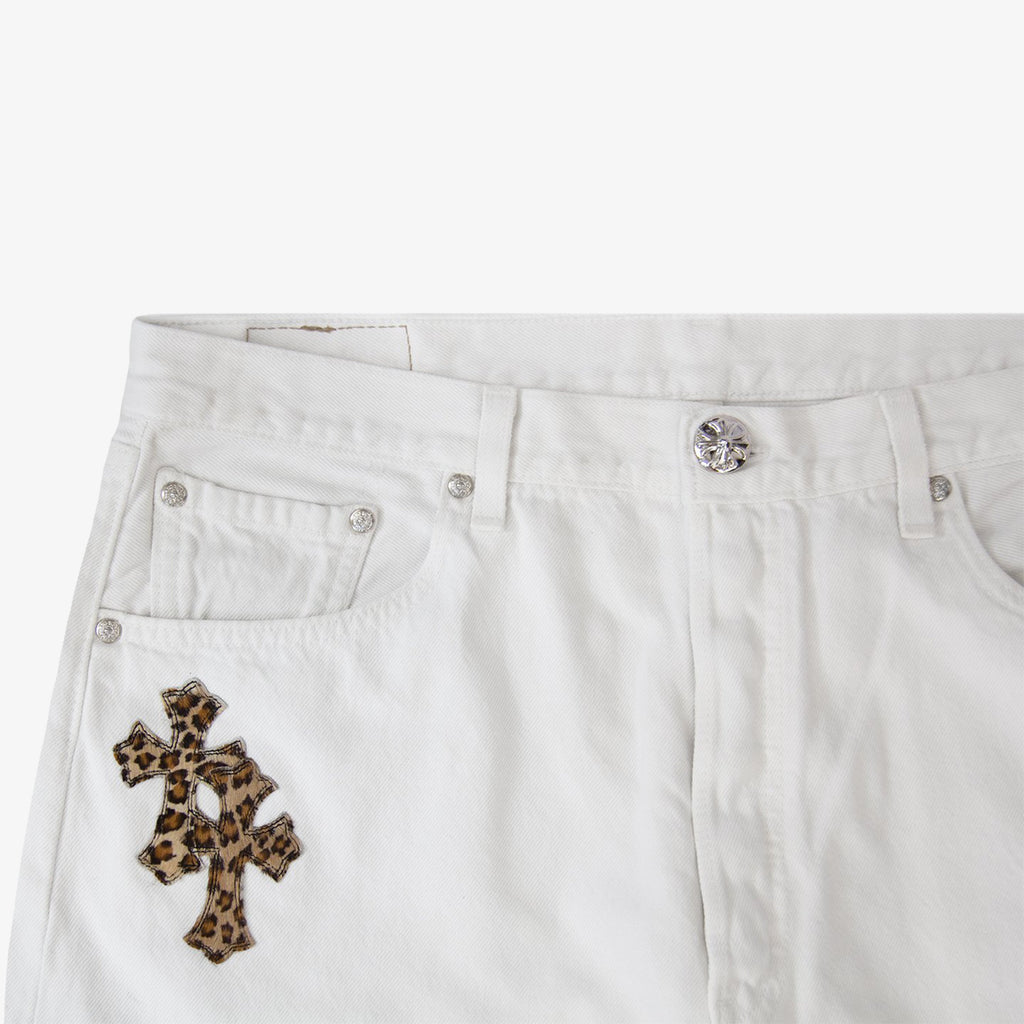 CHROME HEARTS LEOPARD PATCH DENIM