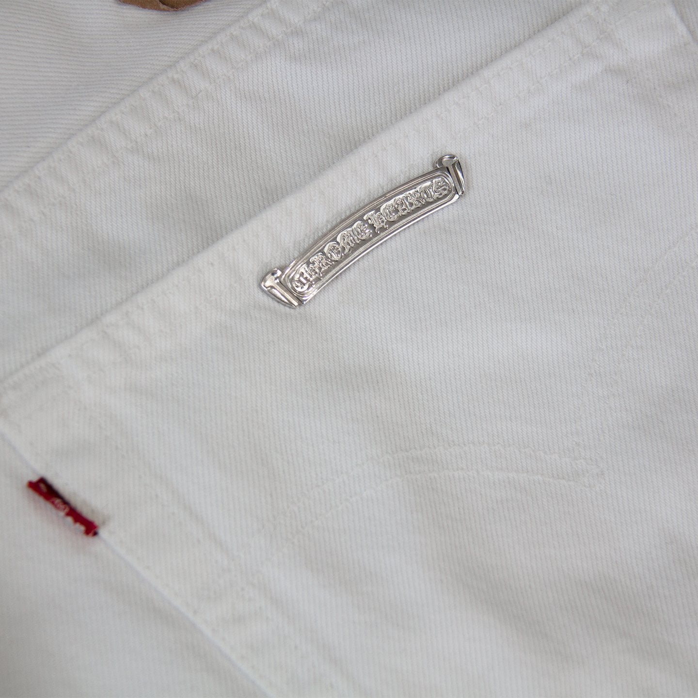 CHROME HEARTS LEOPARD PATCH DENIM