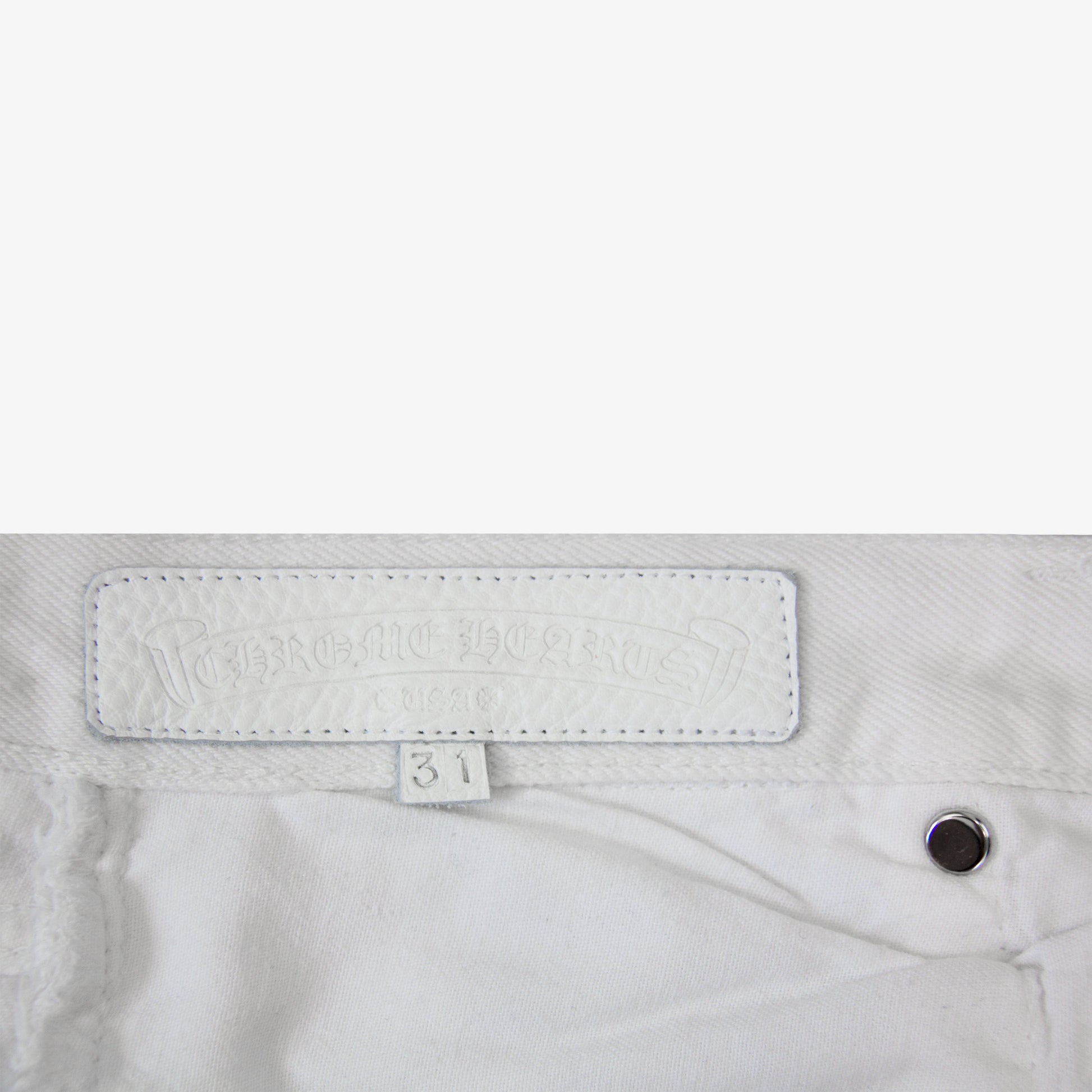 CHROME HEARTS LEOPARD PATCH DENIM