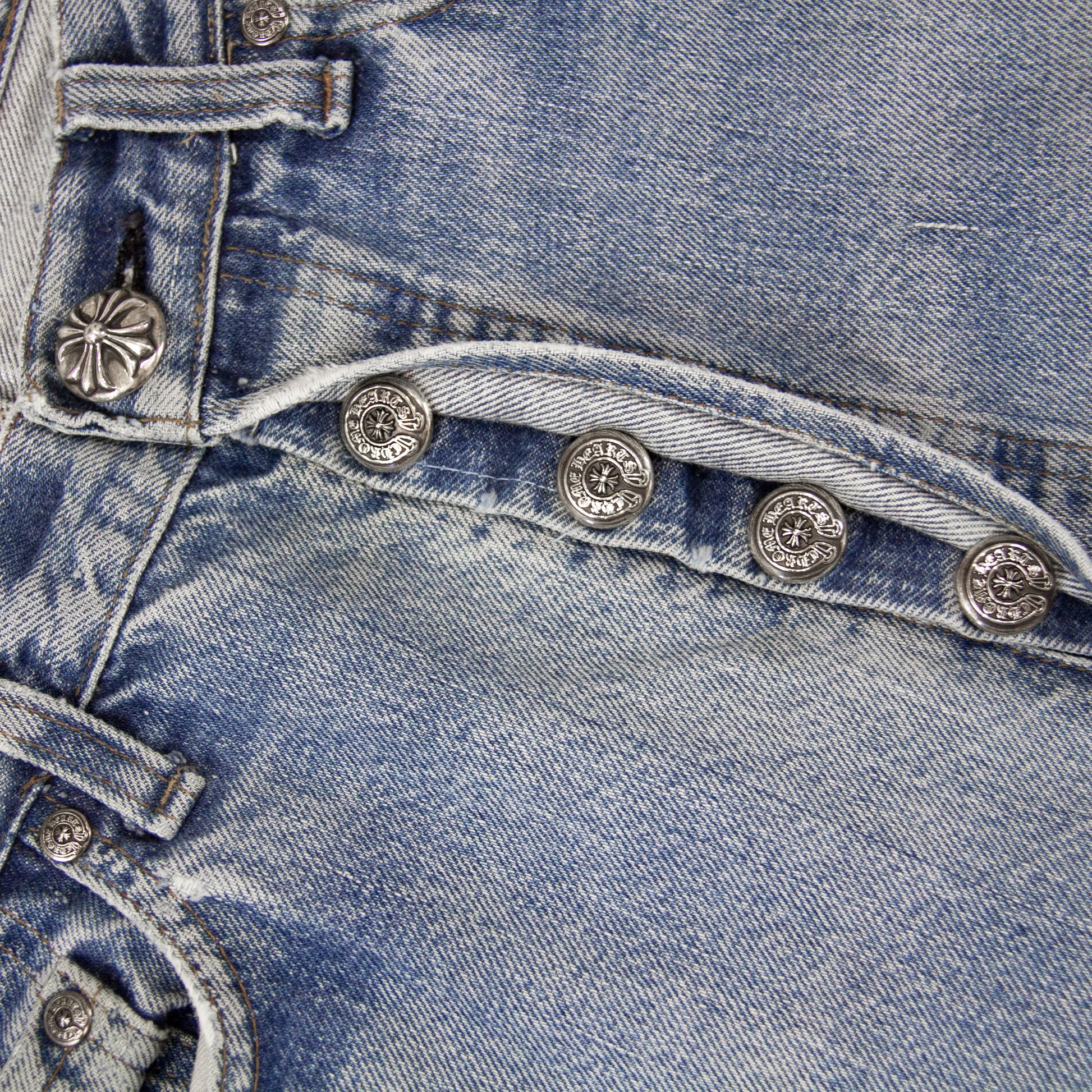 CHROME HEARTS ZEBRA CROSS PATCH DENIM