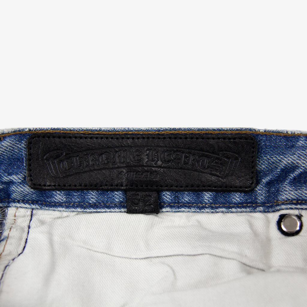 CHROME HEARTS ZEBRA CROSS PATCH DENIM