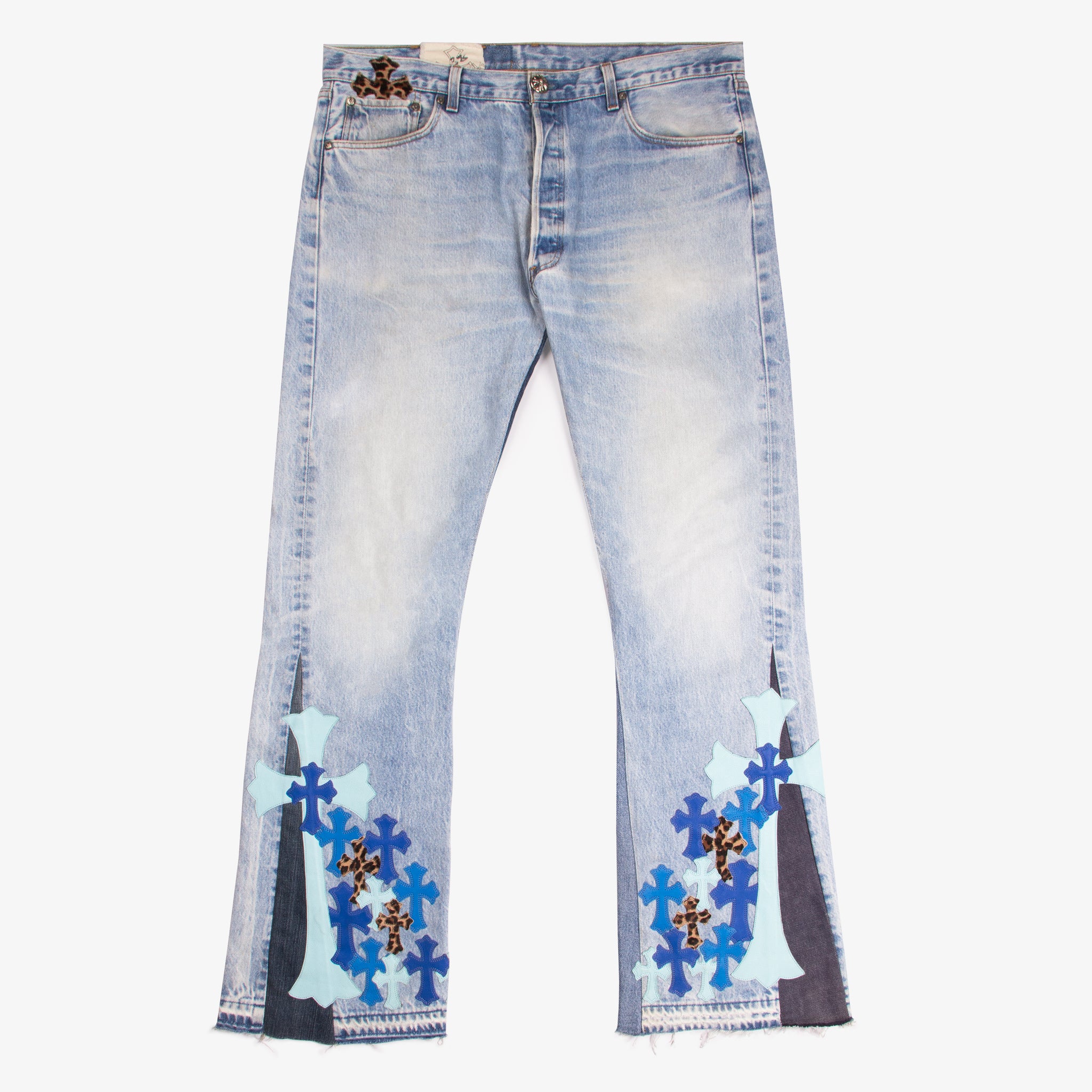 Axels Premium Denim Tommy Flare Jeans In Terracotta