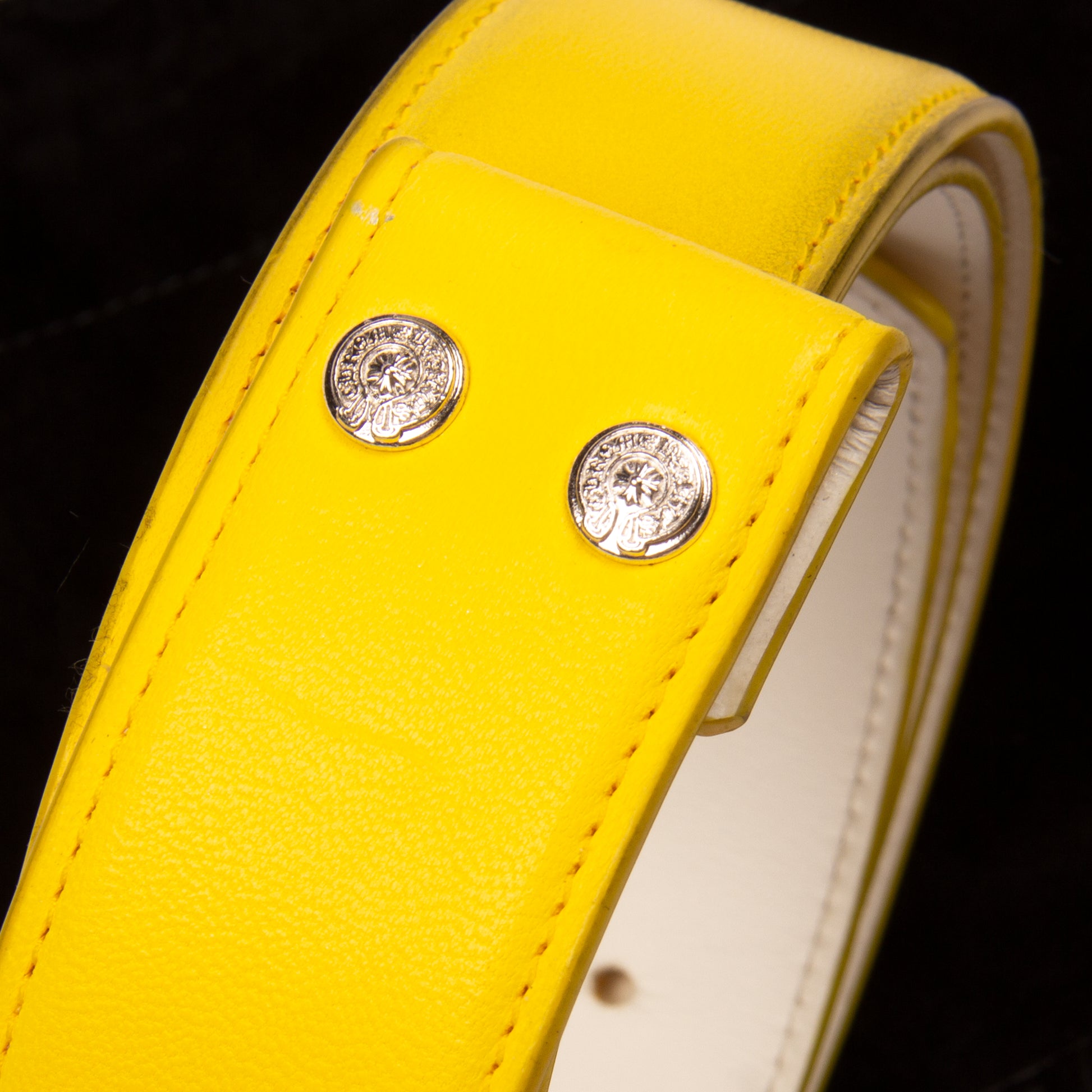 BRIGHT YELLOW RHODIUM BELT