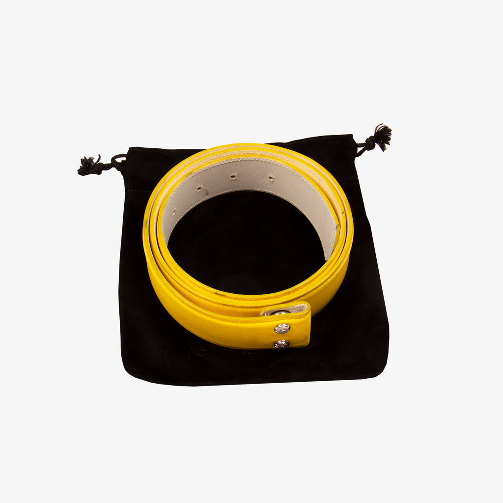 BRIGHT YELLOW RHODIUM BELT