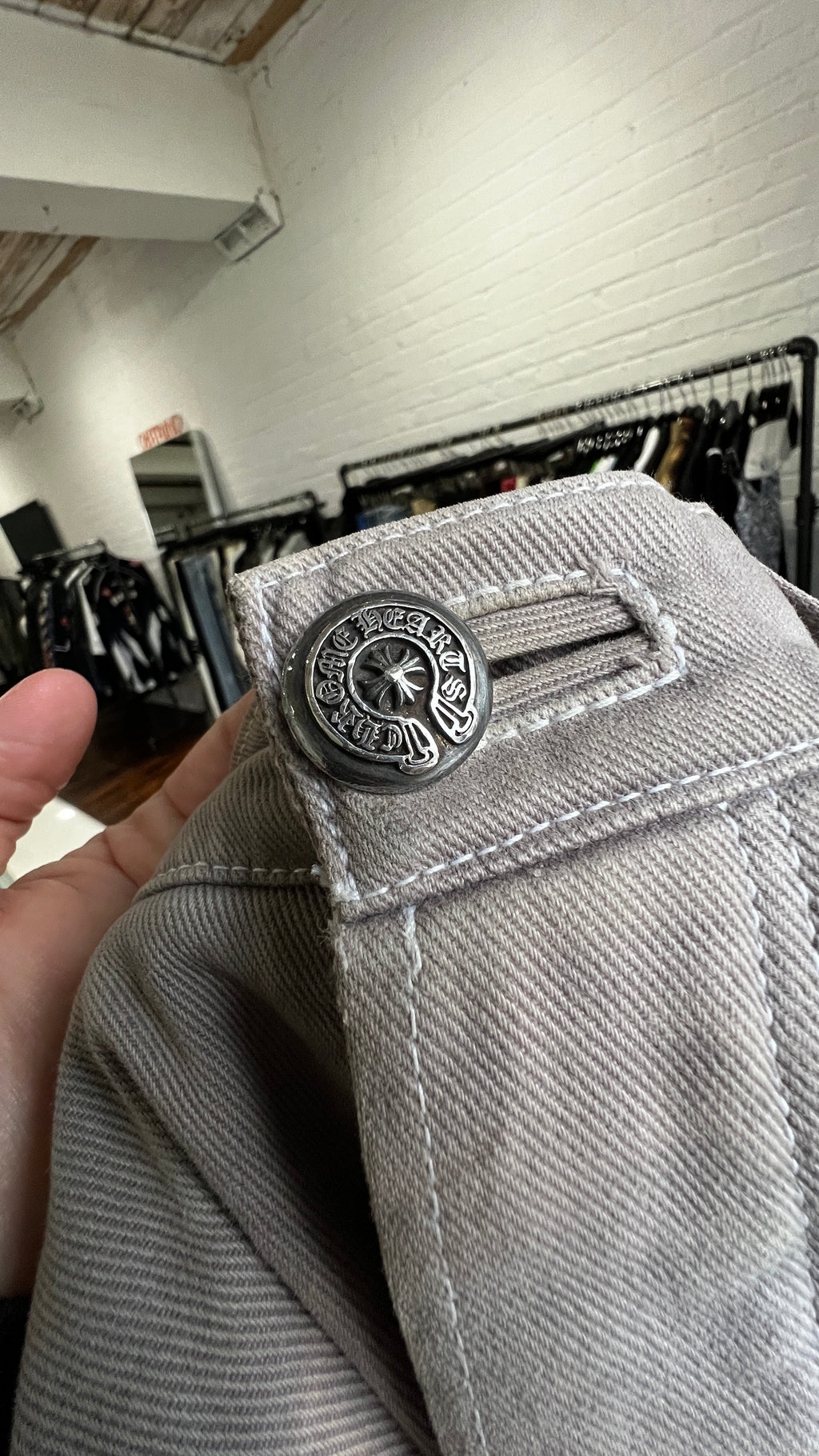 DYED FLEUR KNEE DENIM