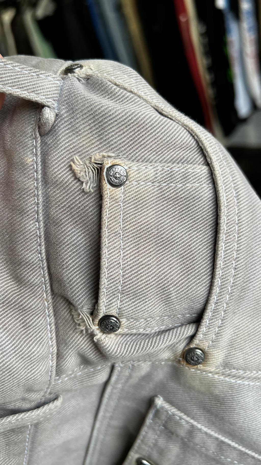 DYED FLEUR KNEE DENIM