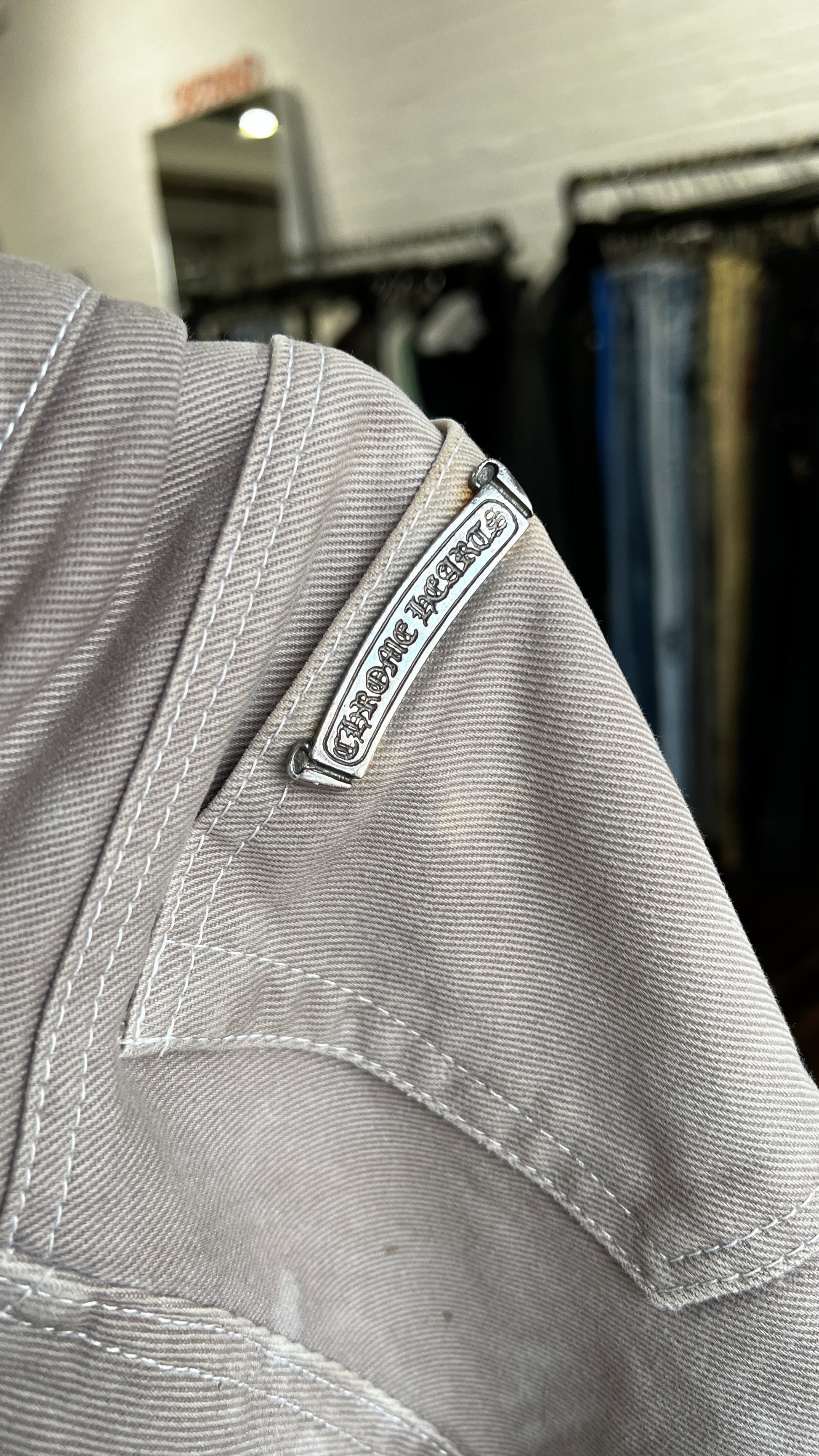 DYED FLEUR KNEE DENIM