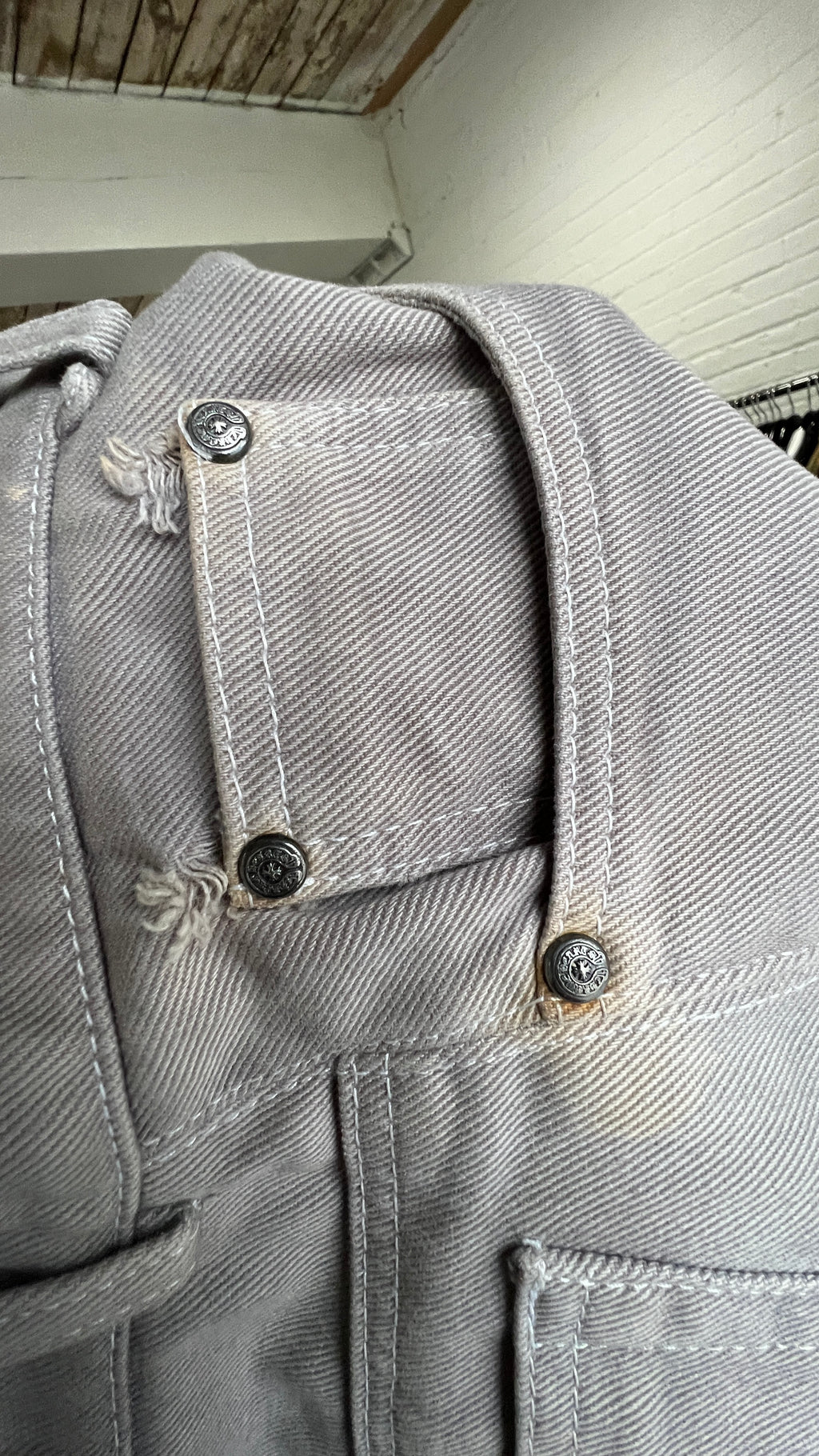 DYED FLEUR KNEE DENIM