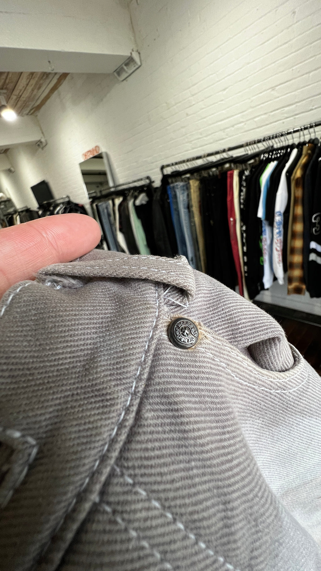 DYED FLEUR KNEE DENIM